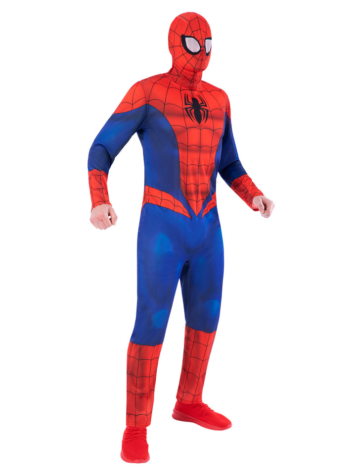 Spider-Man Adult Costume - Classic Look Jumpsuit and Mask for Halloween & Cosplay