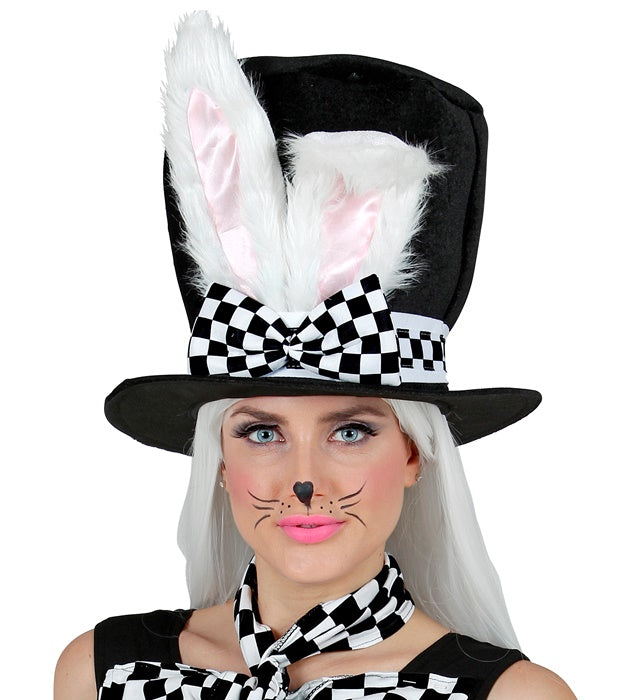 Top Hat With Bendable Bunny Ears 24 Cm
