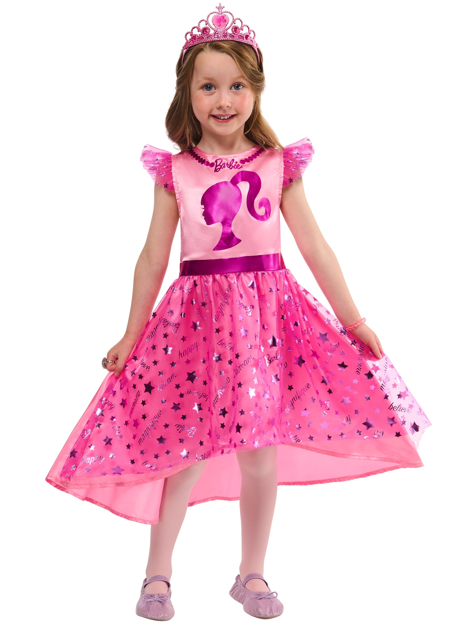 Barbie Dress Up Gift Set Pink Kids Costume Kit 1