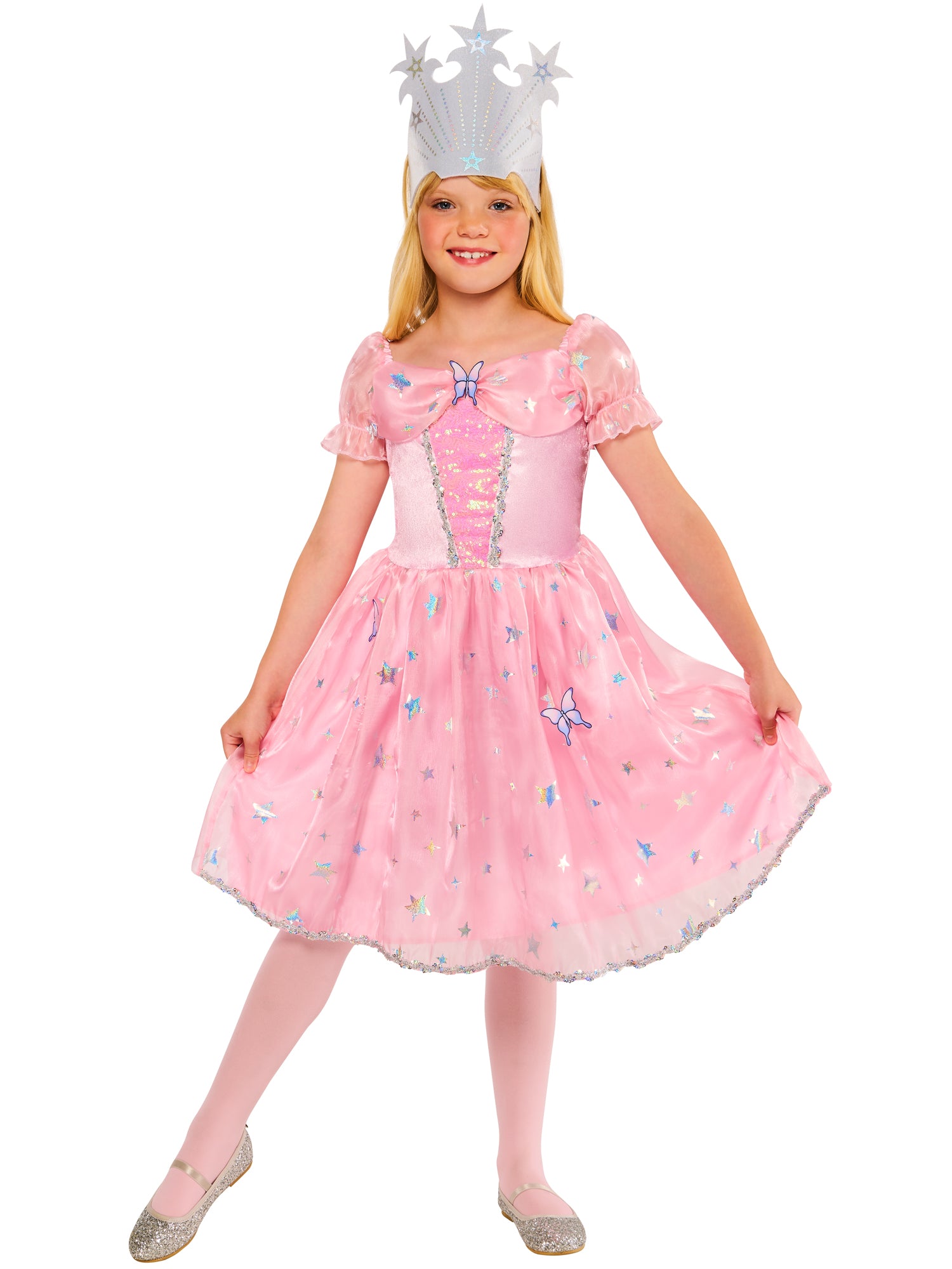 Glinda Child Costume Wizard of Oz Pink Dress 1