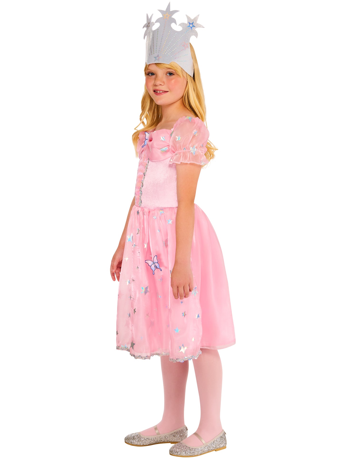 Glinda Child Costume Wizard of Oz Pink Dress 4
