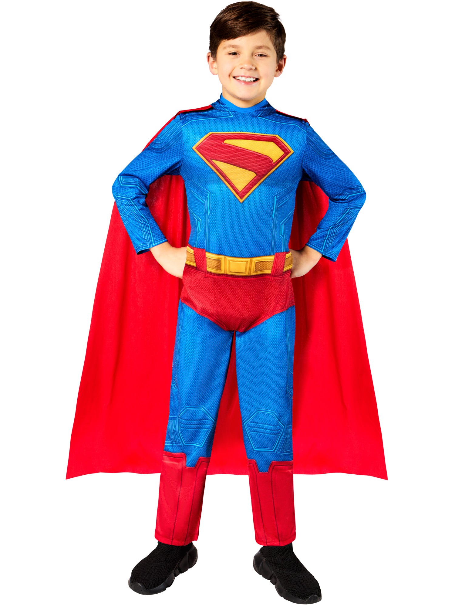 Kids Superman Jumpsuit and Cape New Movie Suit 1