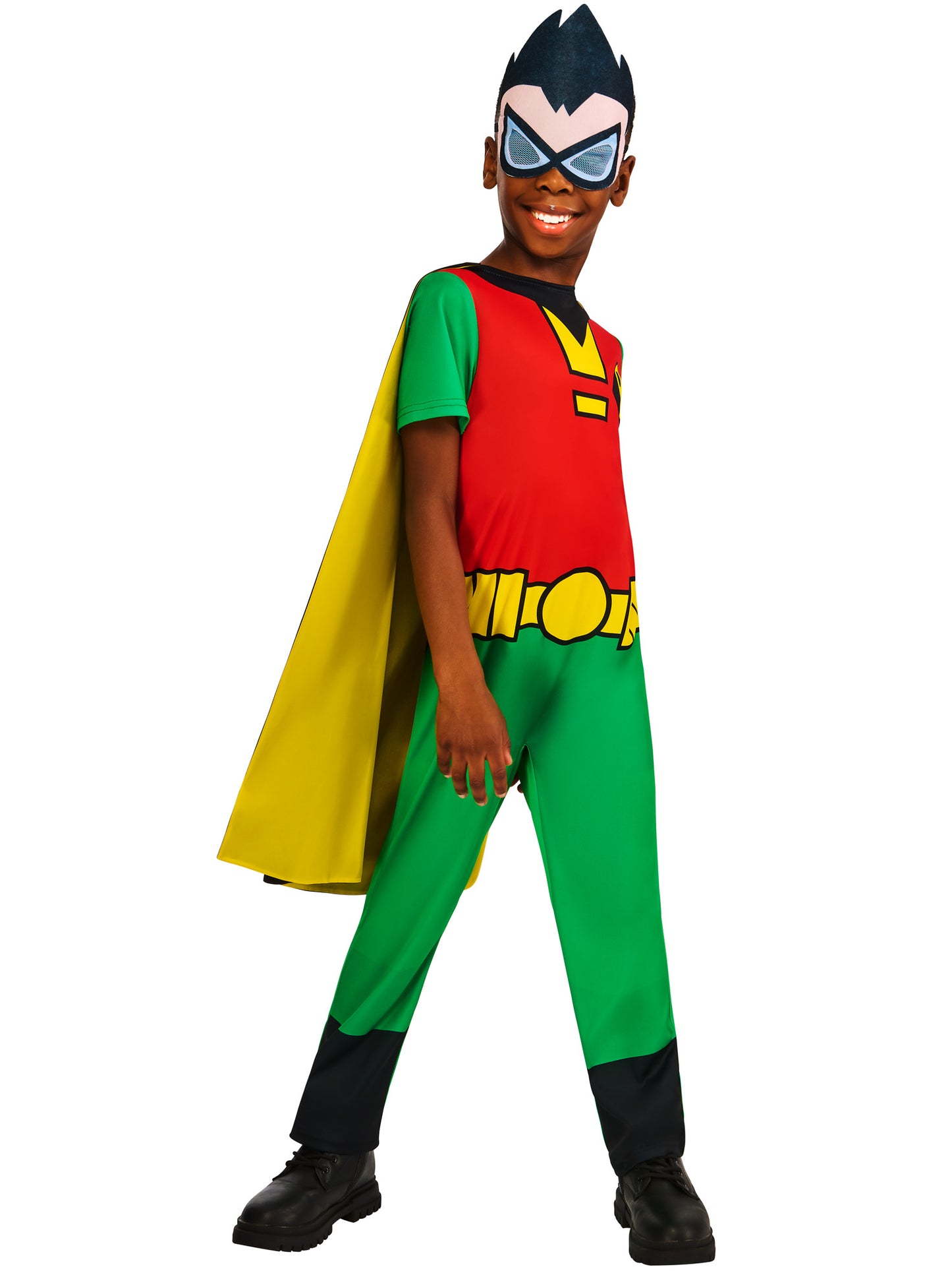 Teen Titans Go Robin Boys Costume Superhero Outfit for Kids 4