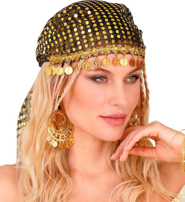 Pair Of Golden Earrings With Coins