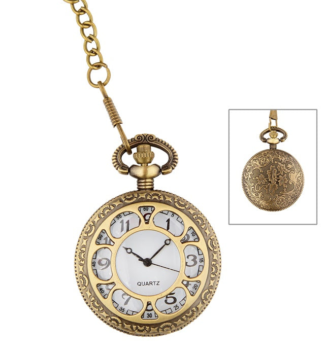 Mechanical Pocket Watch With Chain