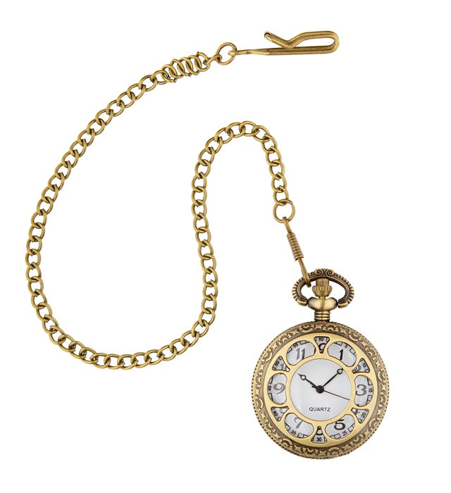 Mechanical Pocket Watch With Chain