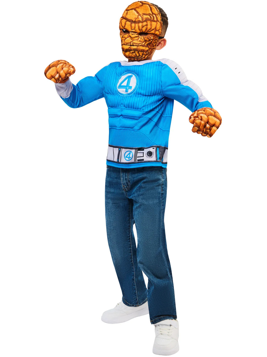 The Thing Deluxe Costume for Boys Fantastic 4 Movie