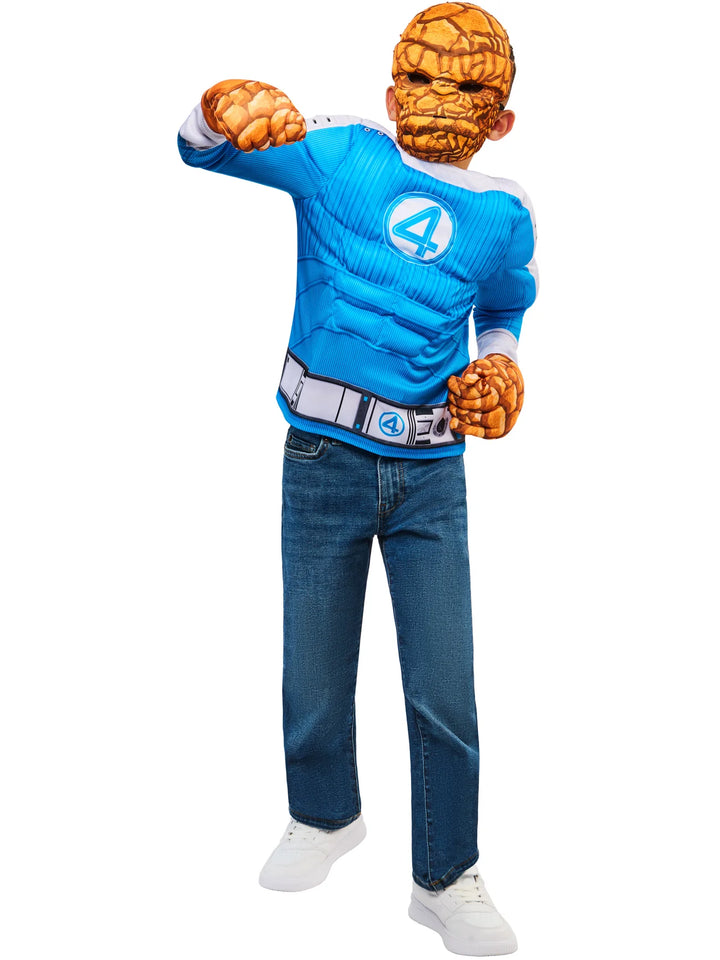 The Thing Deluxe Costume for Boys Fantastic 4 Movie