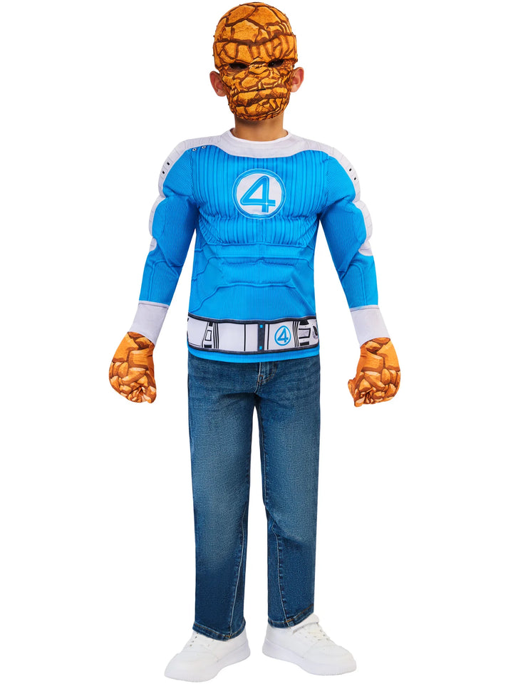The Thing Deluxe Costume for Boys Fantastic 4 Movie