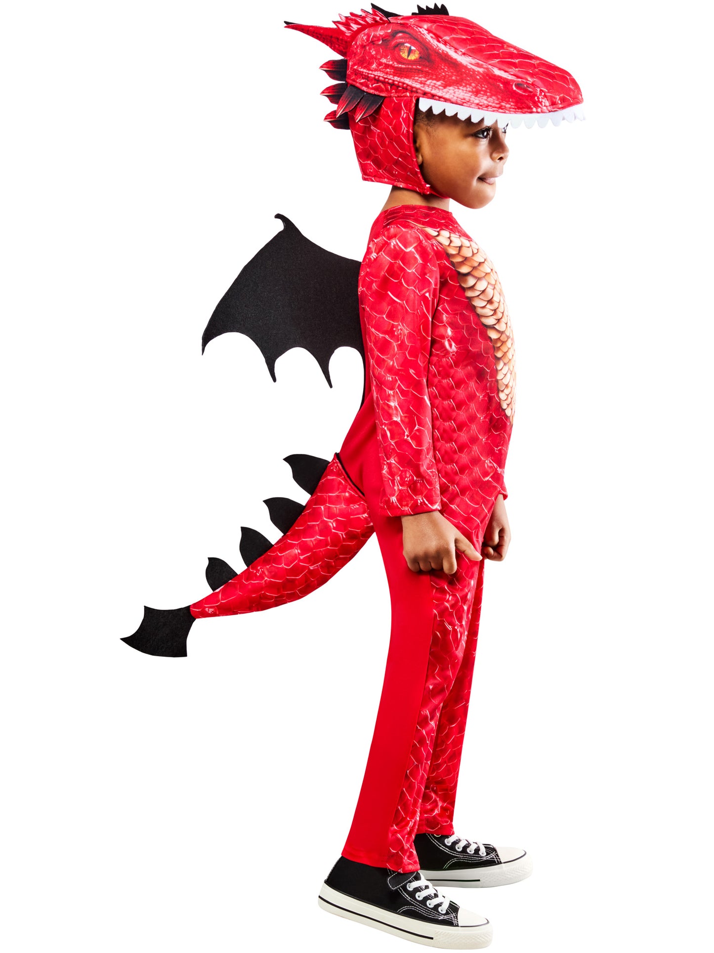 Toddler Red Dragon Costume 3