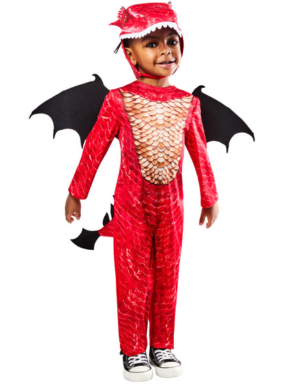 Toddler Red Dragon Costume 5