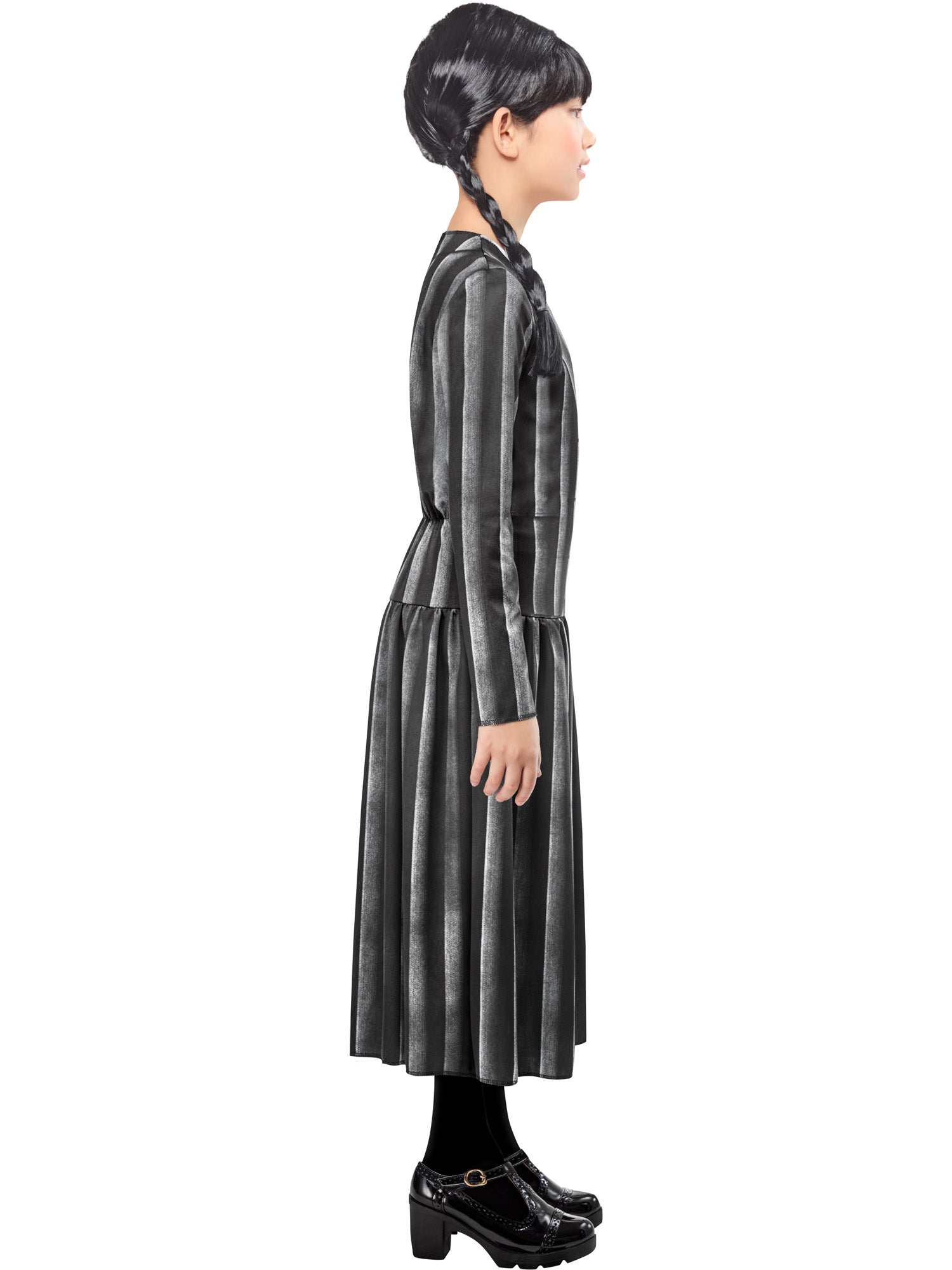 Wednesday Addams Printed Dress for Girls 3