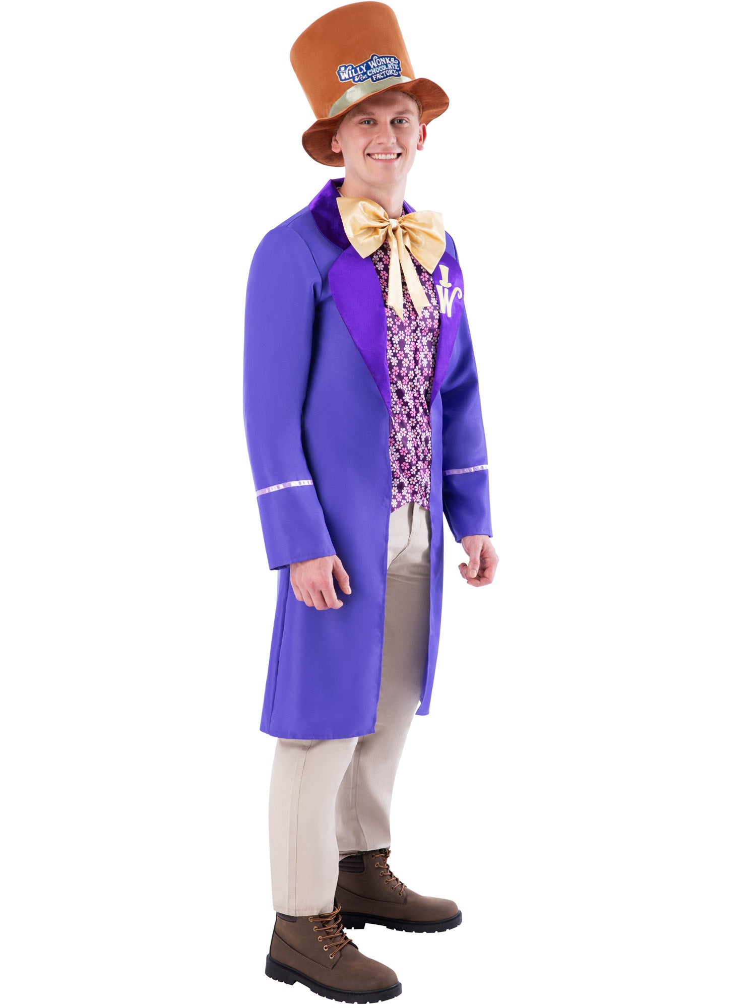 Willy Wonka Costume for Men Top and Hat 3
