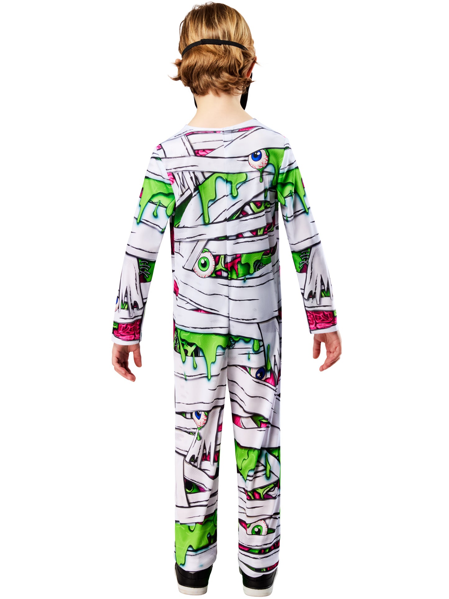 Pop Art Mummy Kids Costume Jumpsuit and Mask for Halloween 2