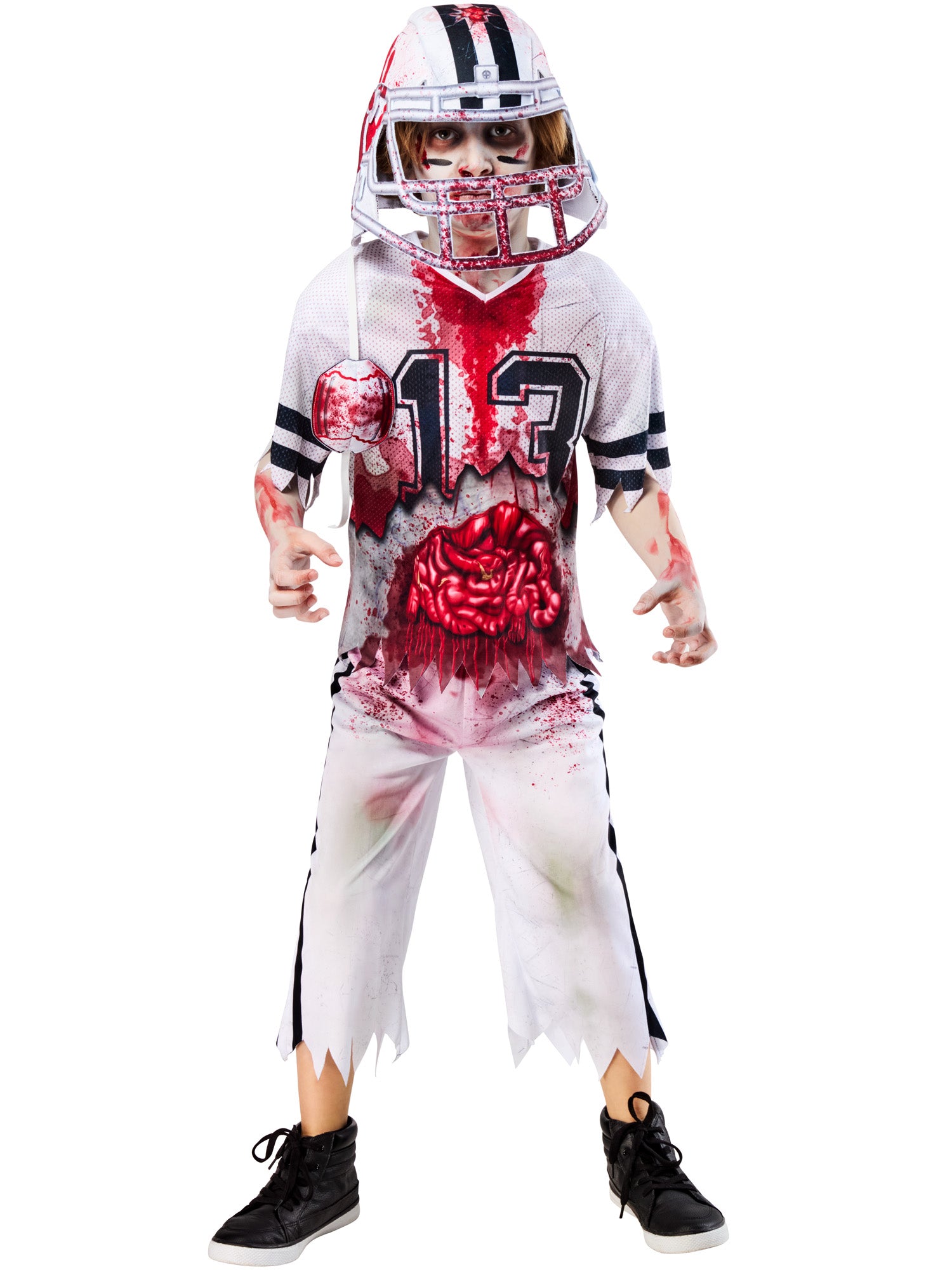Zombie American Footballer Costume for Boys 1
