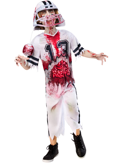 Zombie American Footballer Costume for Boys 5