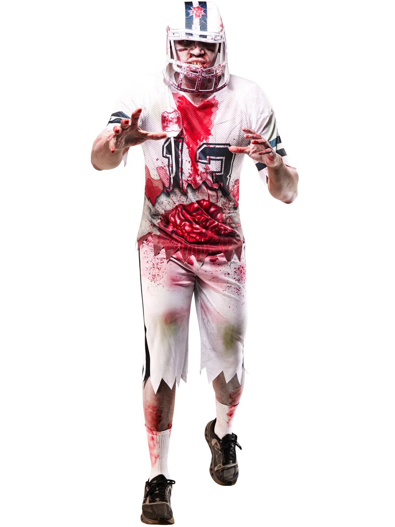 Zombie American Footballer Costume for Men 1