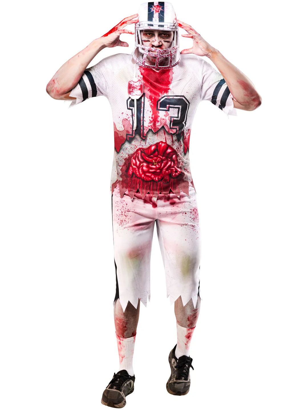 Zombie American Footballer Costume for Men