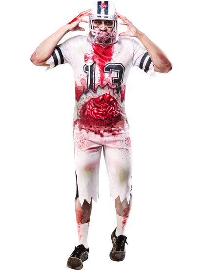 Zombie American Footballer Costume for Men 4