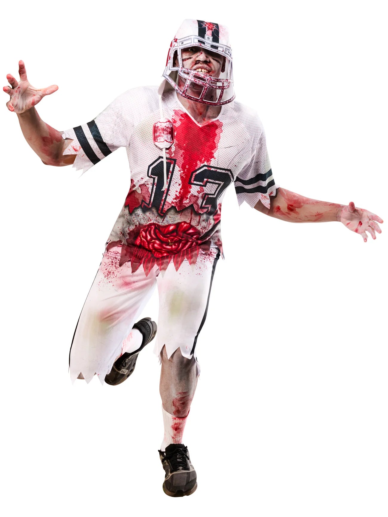 Zombie American Footballer Costume for Men 5
