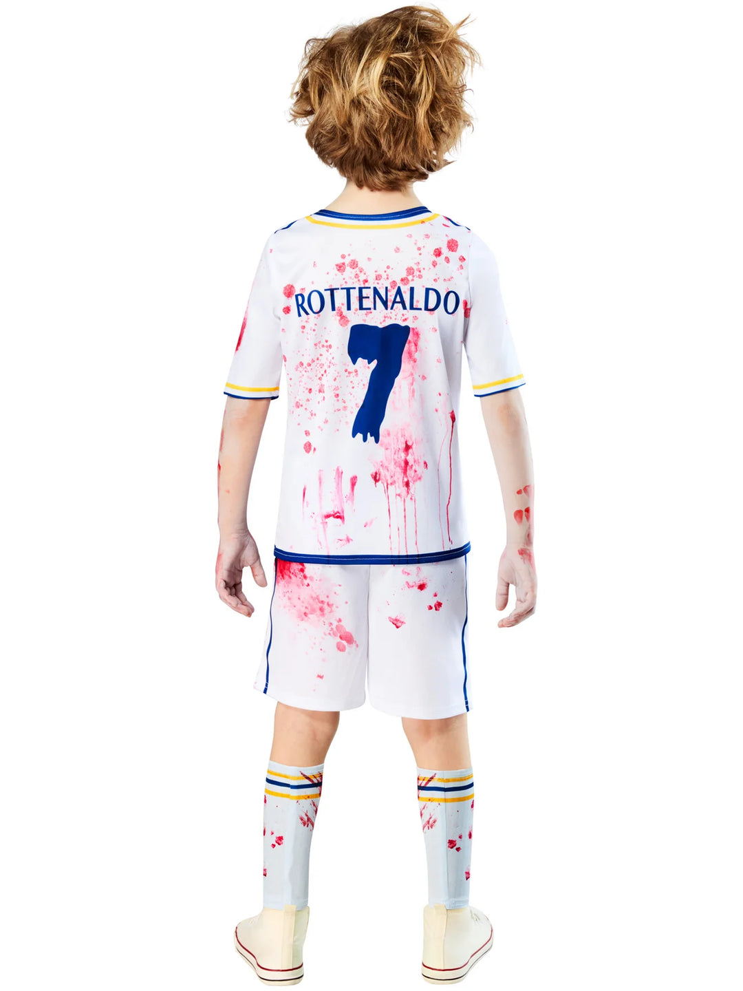 Zombie Rottenaldo Kids Costume Halloween Footballer Kit