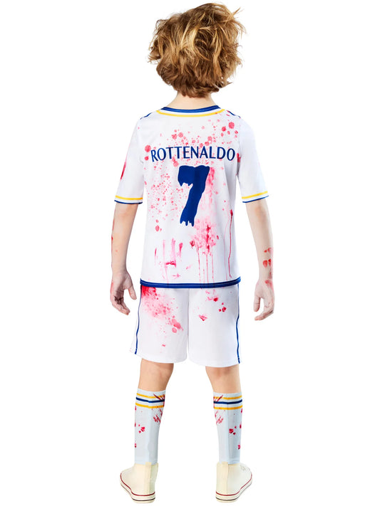 Zombie Rottenaldo Kids Costume Halloween Footballer Kit 2