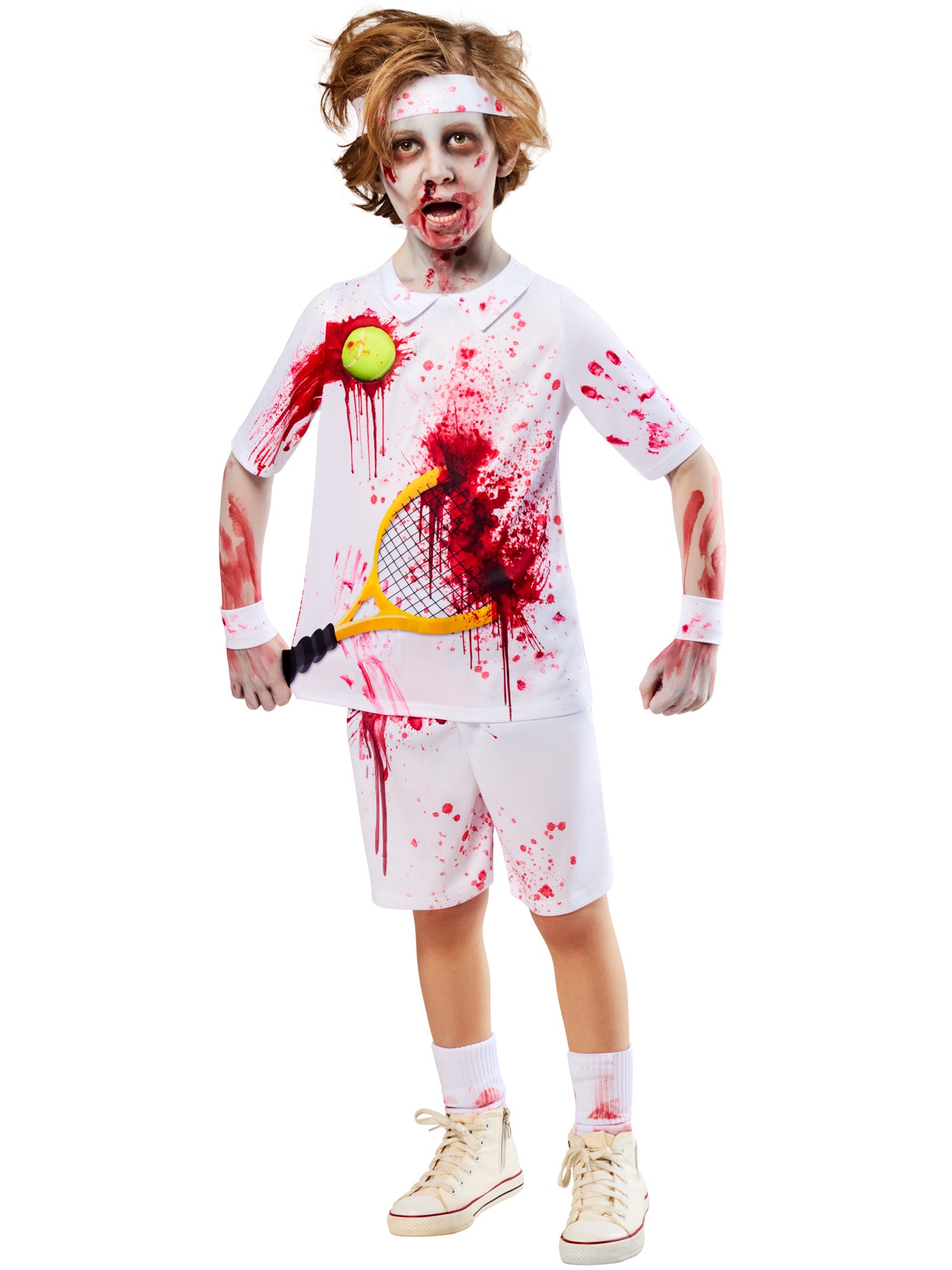 Zombie Rotter Federer Boys Tennis Costume 1