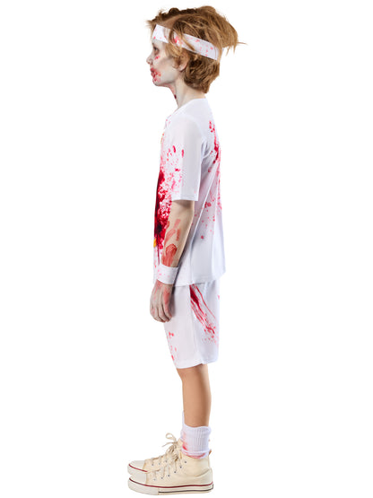 Zombie Rotter Federer Boys Tennis Costume 4