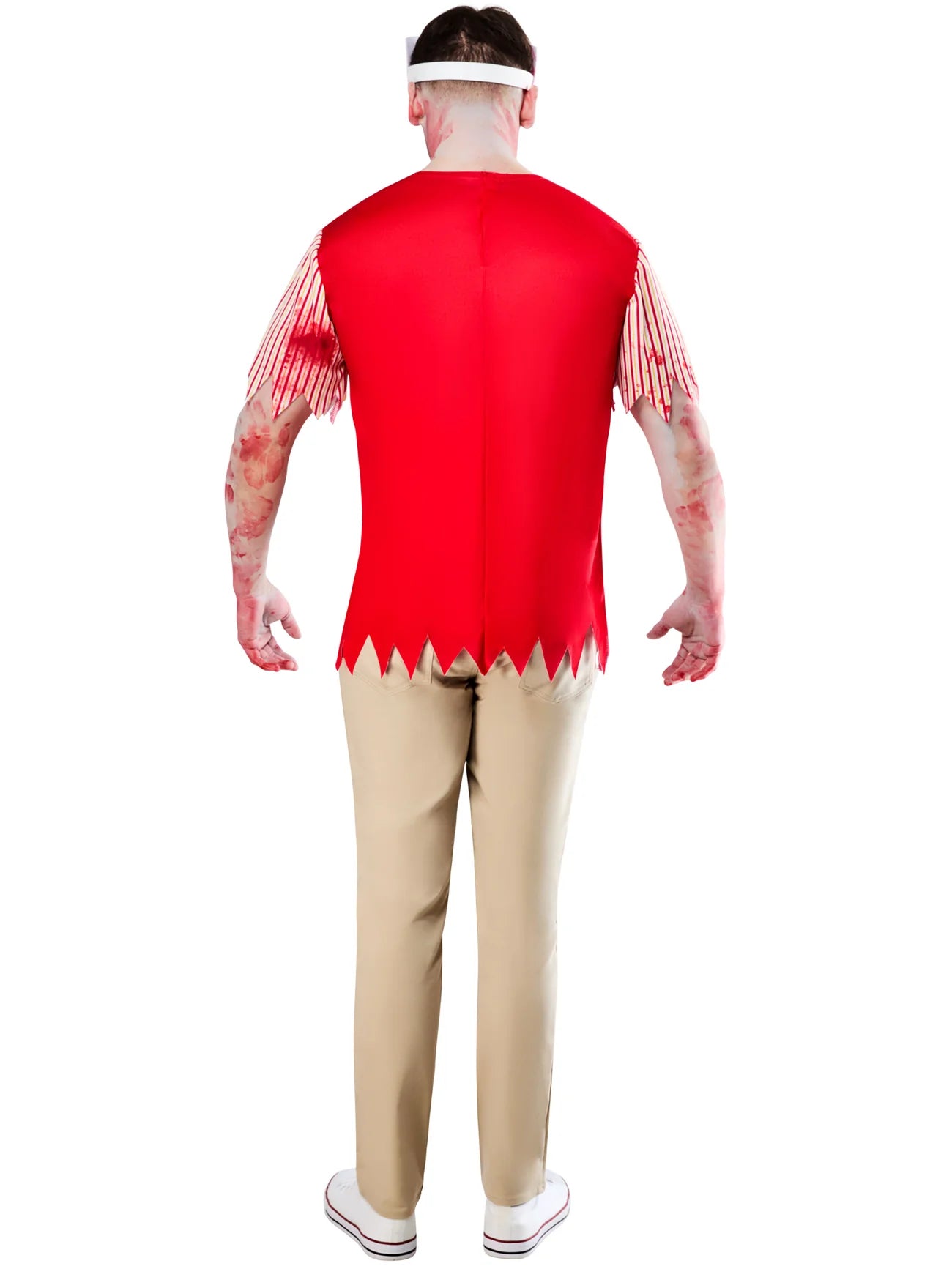Zombie Burger Costume Adult Horror Fast Food Worker Costume 2