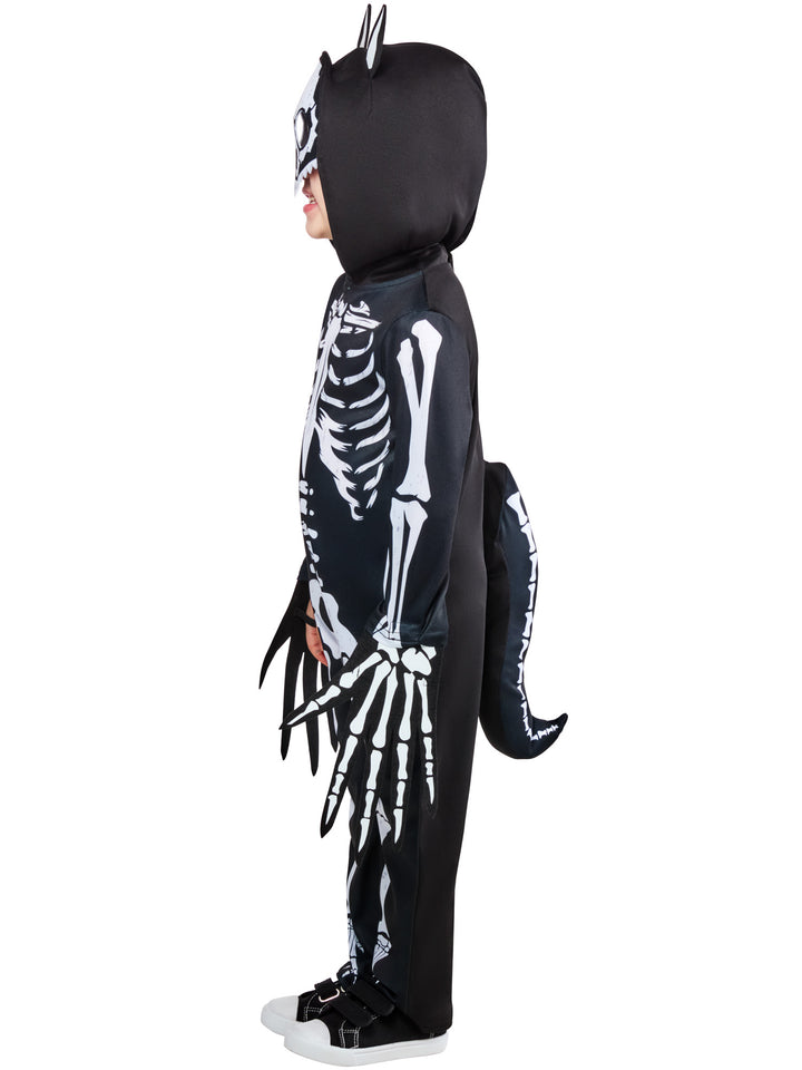 Skeleton Werewolf Costume Kids Jumpsuit with Headpiece and Detachable Tail