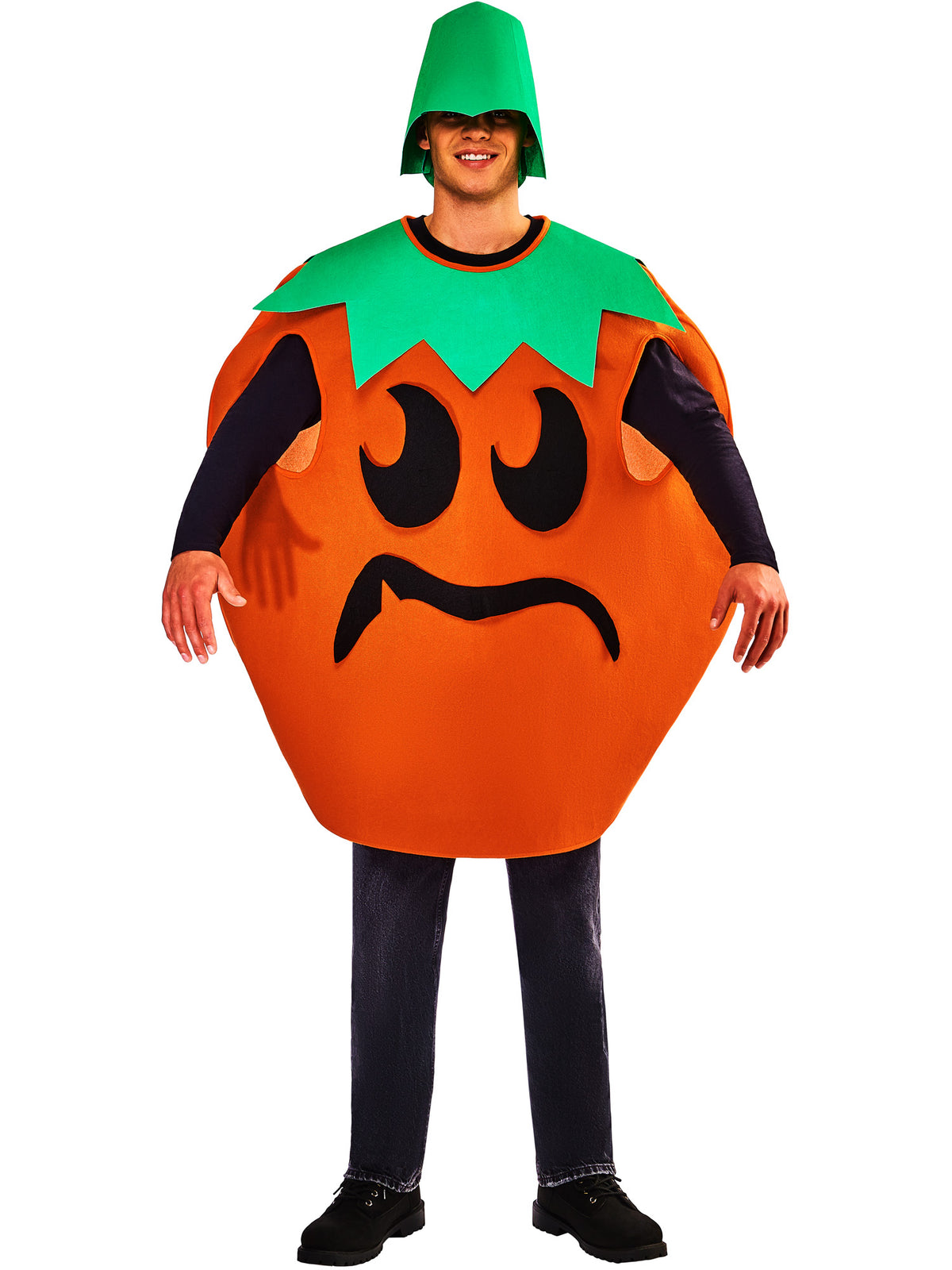 Pumpkin Adult Costume Tabard Hat Face Pieces 5
