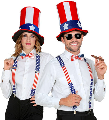 U.S.A.  Braces & Bow Tie 