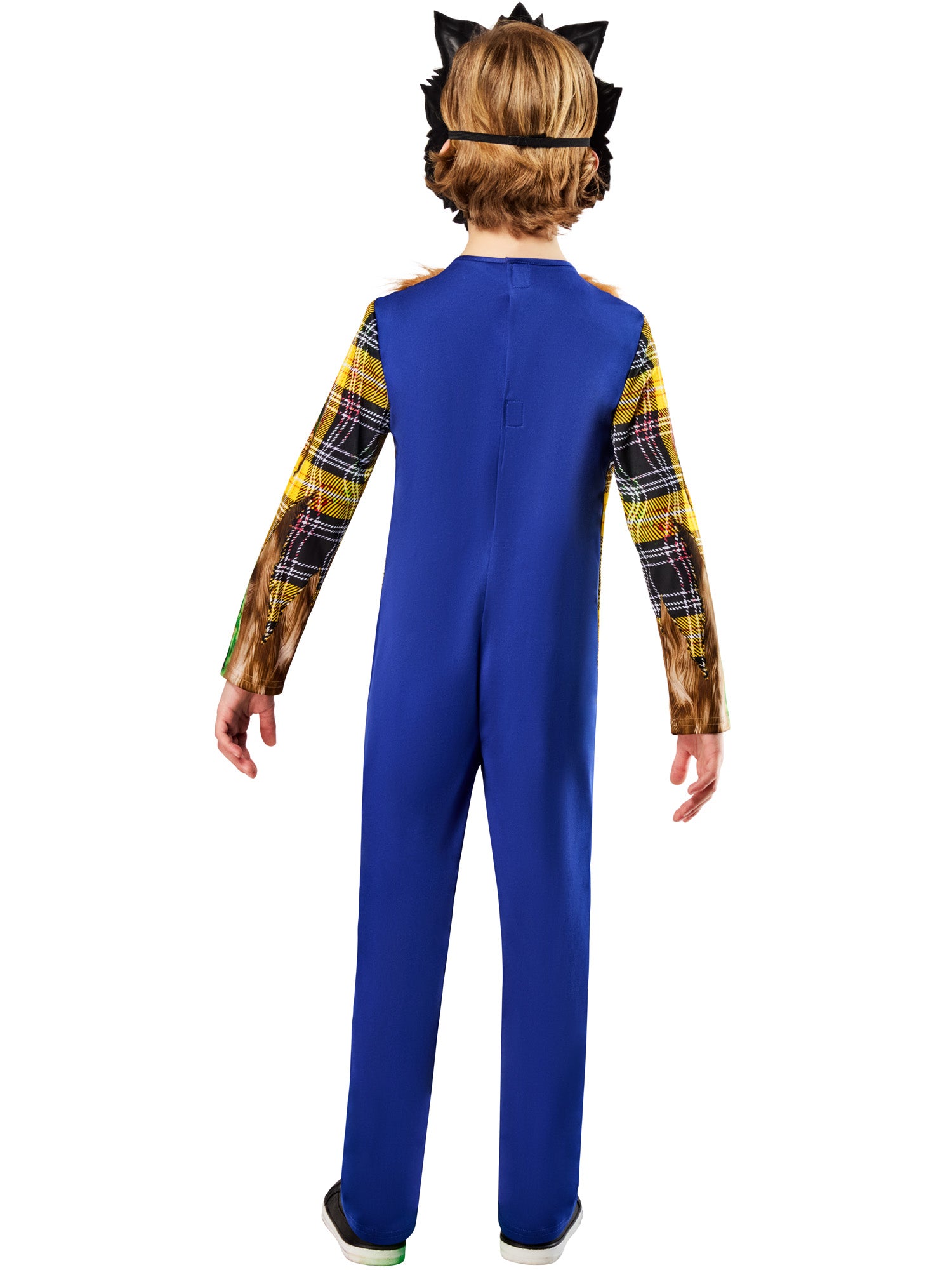 Toxic Werewolf Kids Costume Padded Faux Fur Jumpsuit with Mask 2