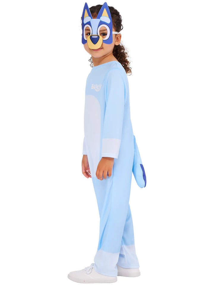 Bluey Costume for Kids Blue Jumpsuit and Mask
