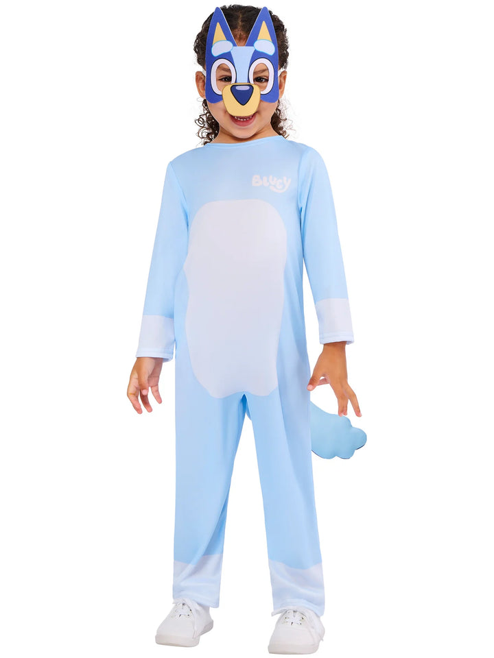 Bluey Costume for Kids Blue Jumpsuit and Mask