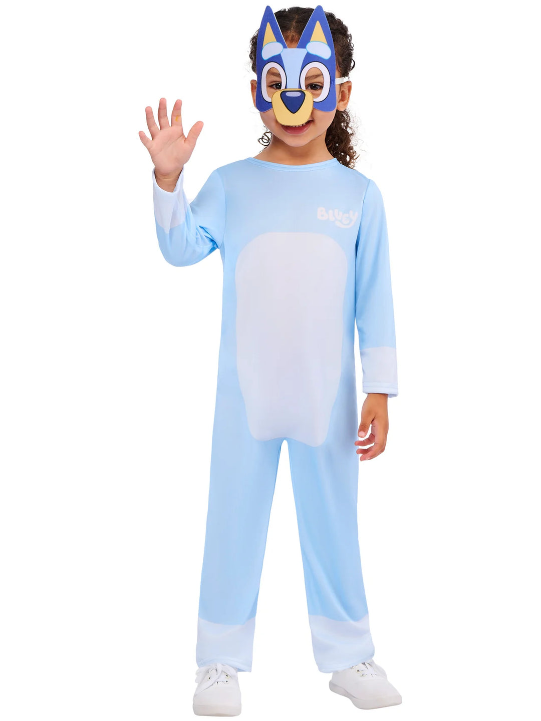 Bluey Costume for Kids Blue Jumpsuit and Mask