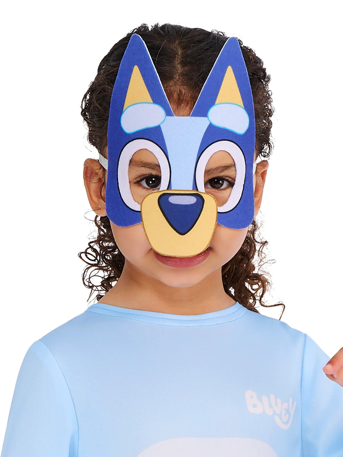 Bluey Costume for Kids Blue Jumpsuit and Mask 6