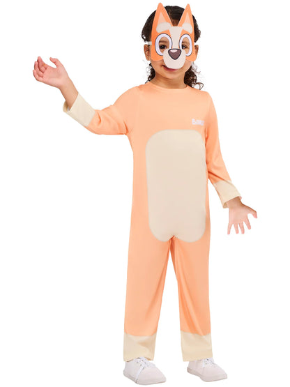 Bingo Bluey Costume for Kids Jumpsuit and Mask 4
