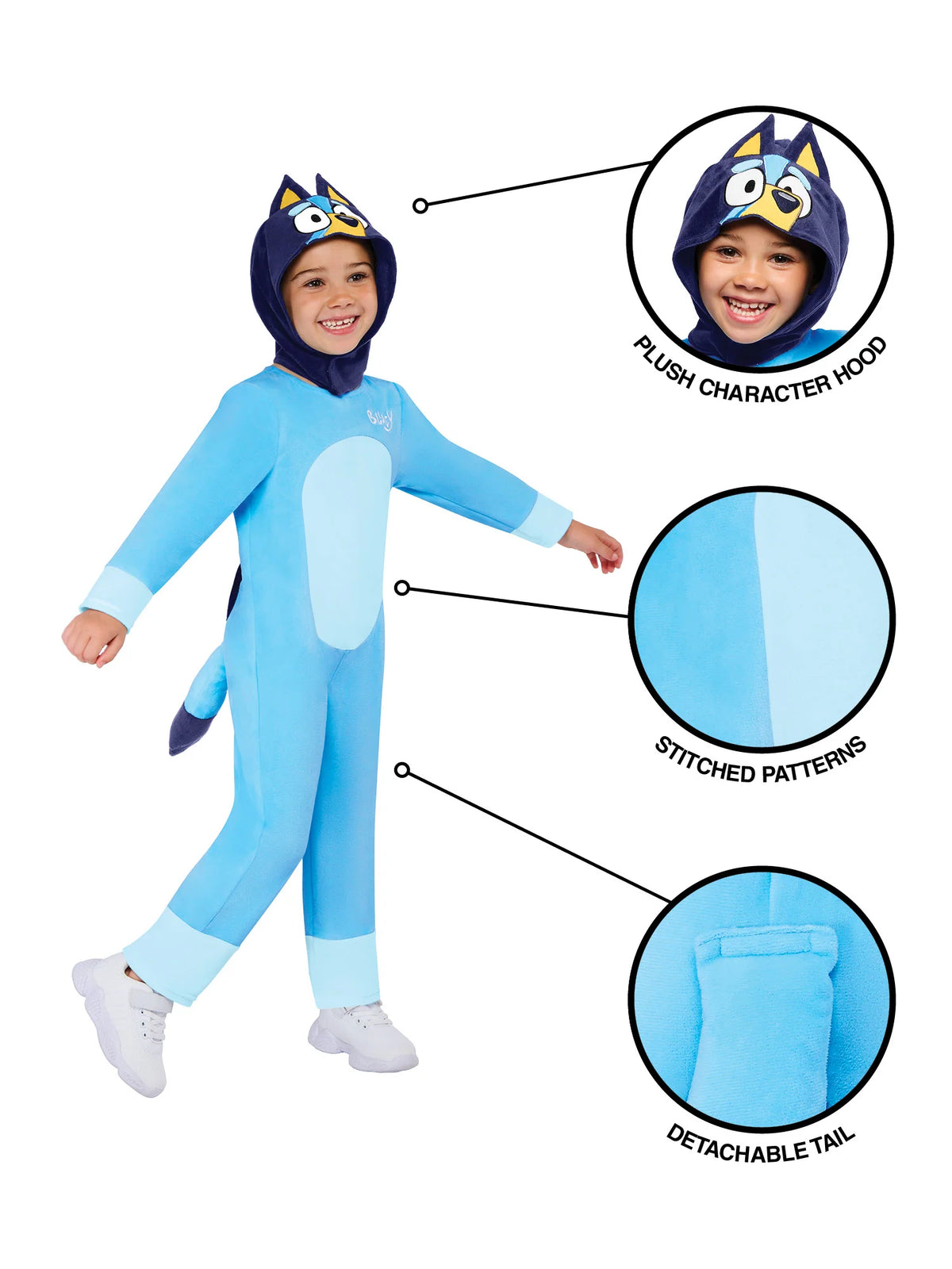 Bluey Costume Jumpsuit for Kids Deluxe 3
