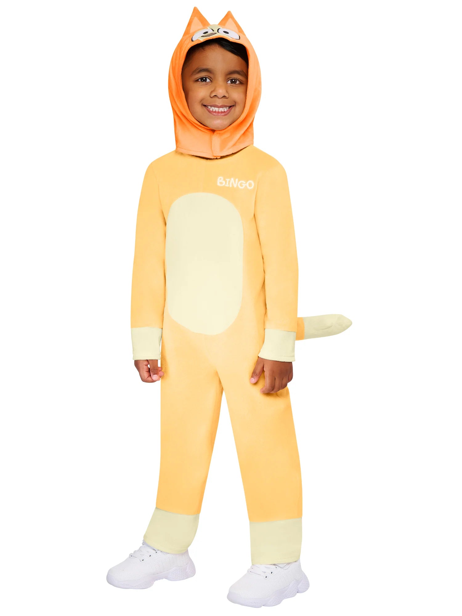 Bingo Costume Jumpsuit for Kids Deluxe Tail and Hood 1