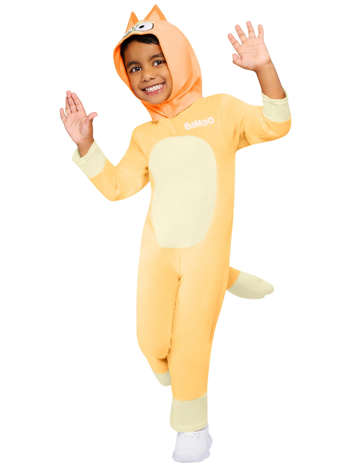 Bingo Costume Jumpsuit for Kids Deluxe Tail and Hood 4