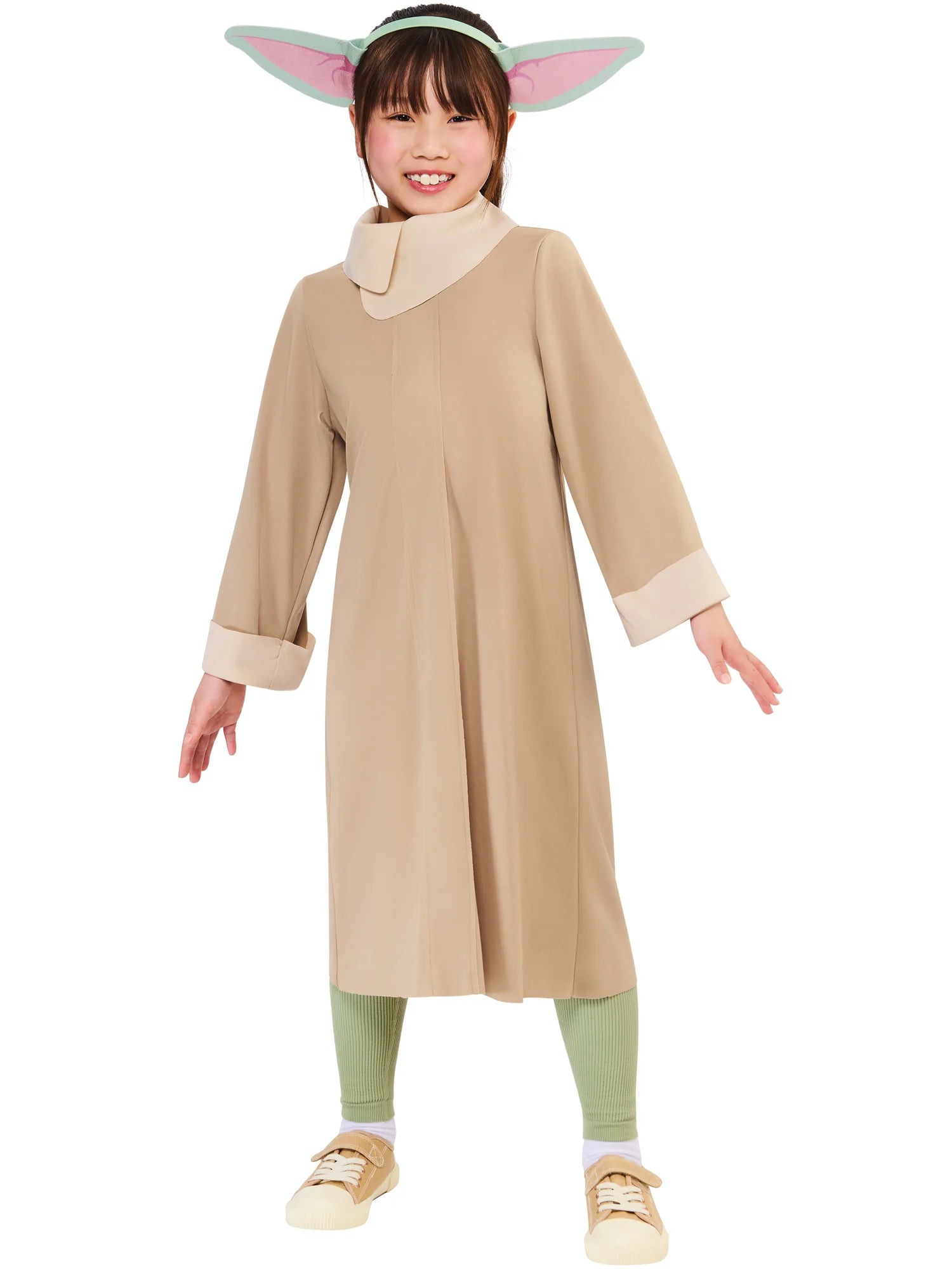 Grogu Costume for Kids Mandalorian Baby Yoda Outfit Robe and Headband 1