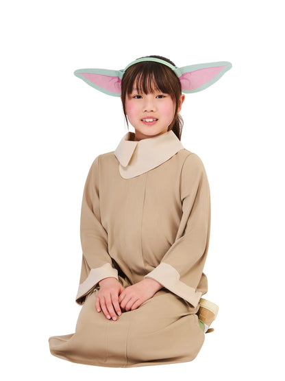 Grogu Costume for Kids Mandalorian Baby Yoda Outfit Robe and Headband 5