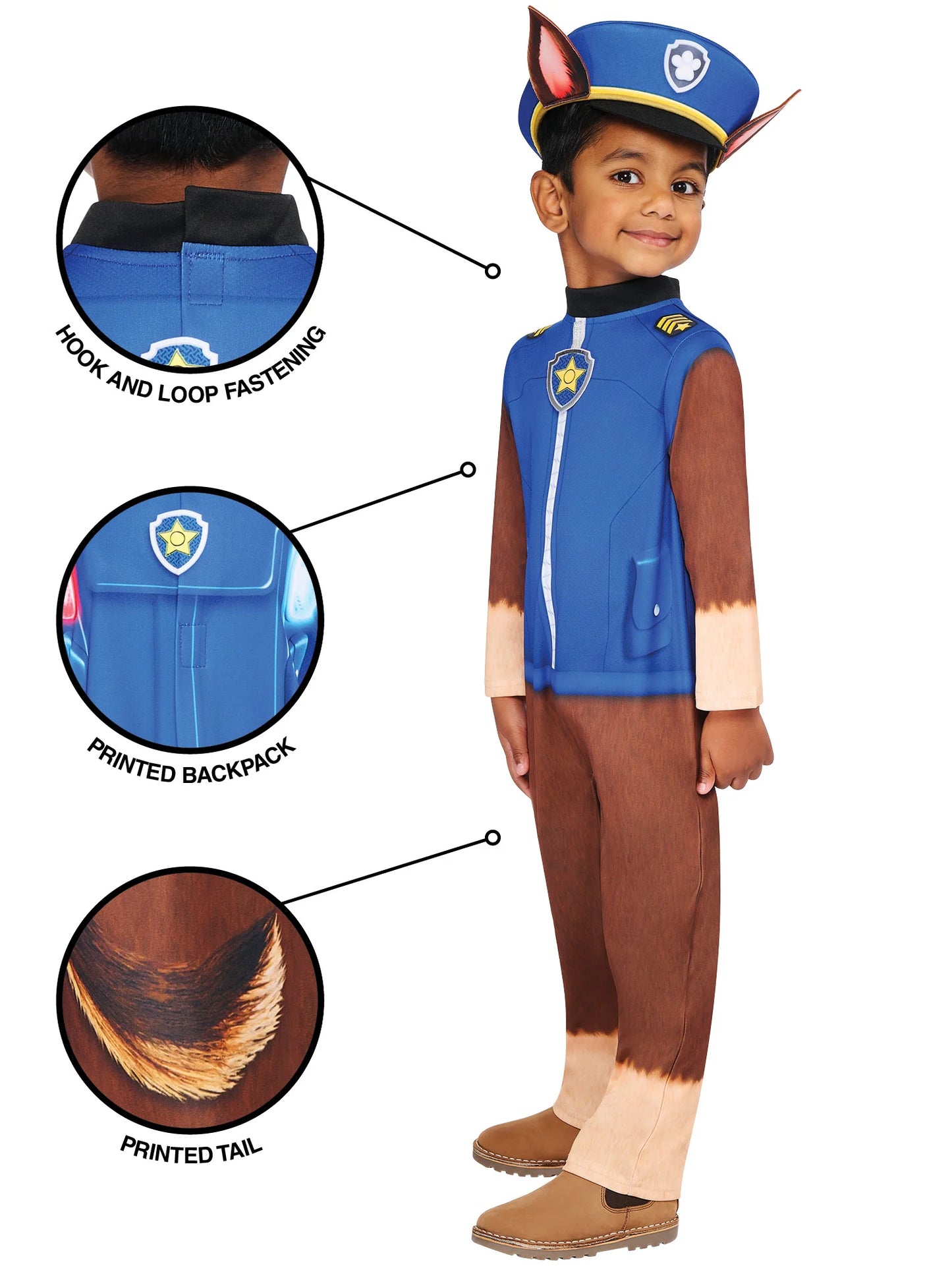 Paw Patrol Chase Costume for Kids 4