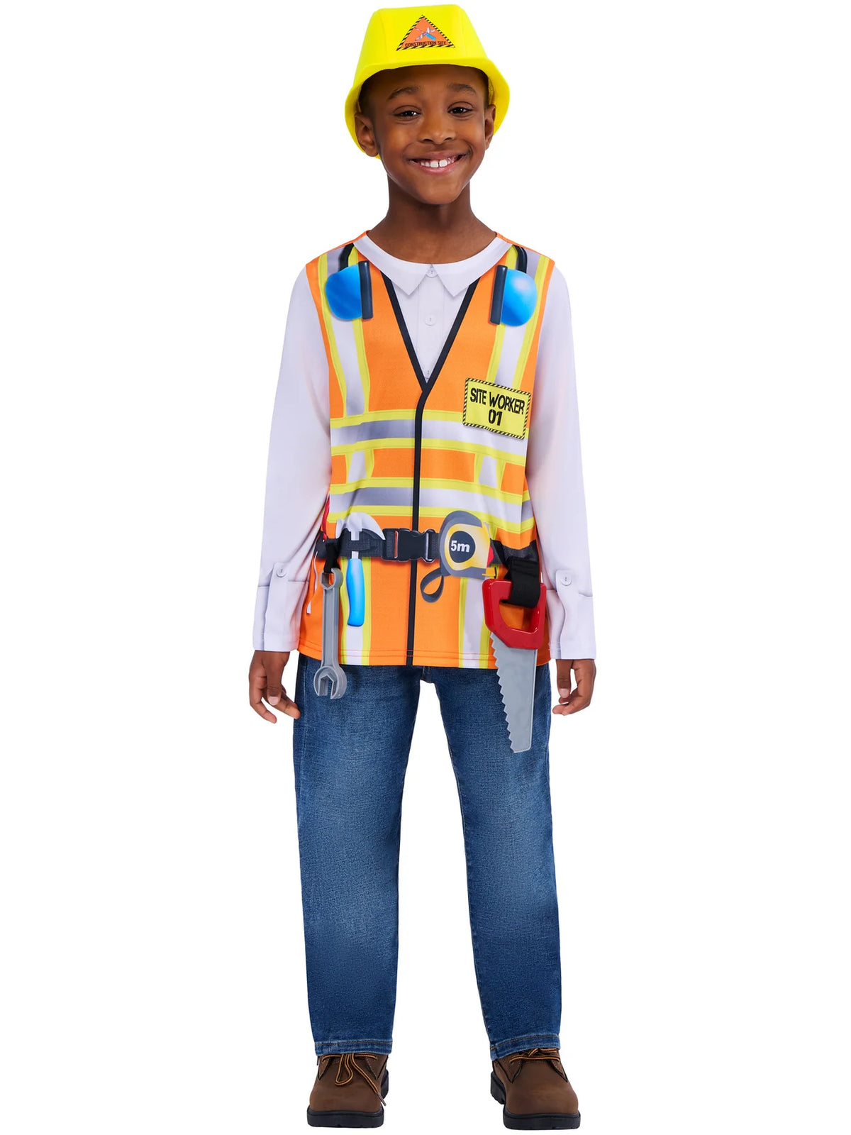 Construction Worker Costume for Kids 5