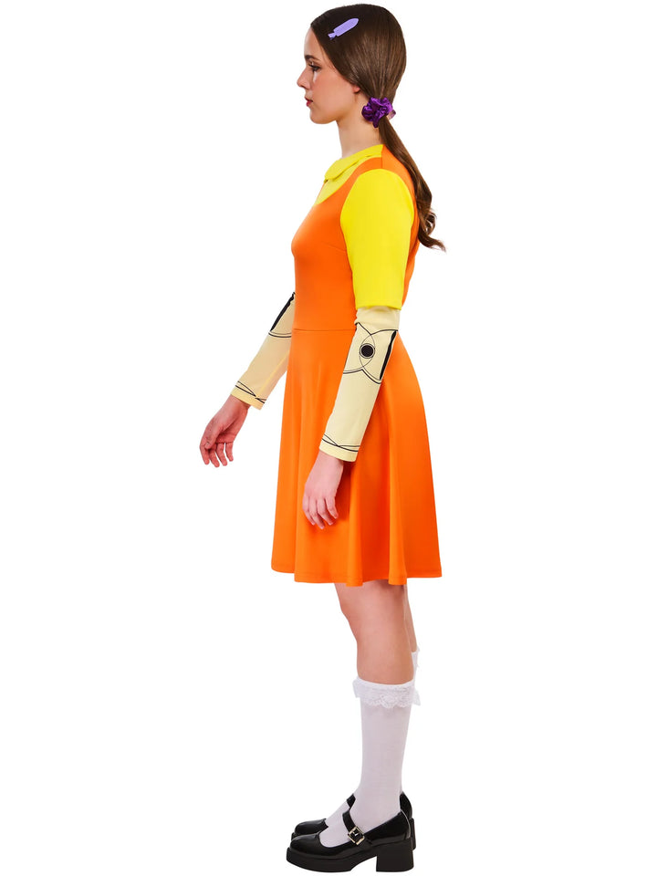 Squid Games Girl Doll Costume for Women
