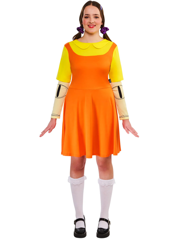 Squid Games Girl Doll Costume for Women