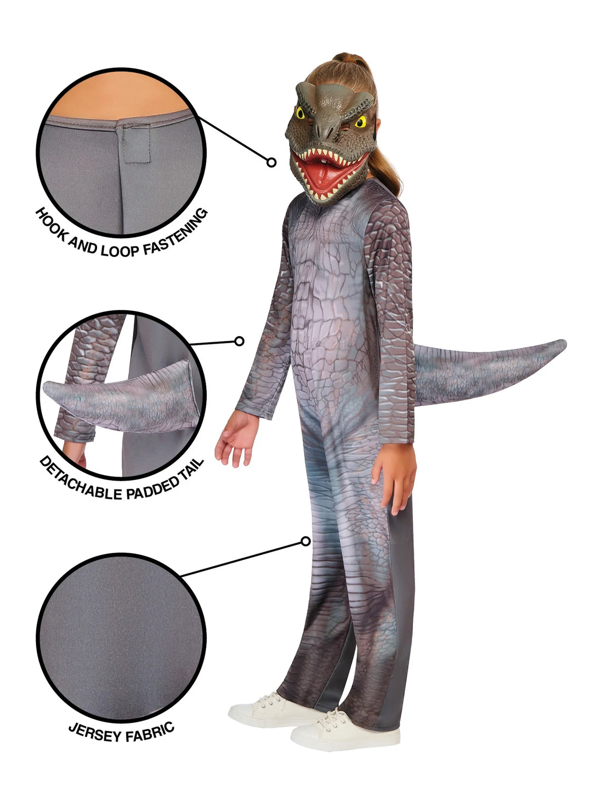 T-Rex Costume for Children with Dino Mask 4