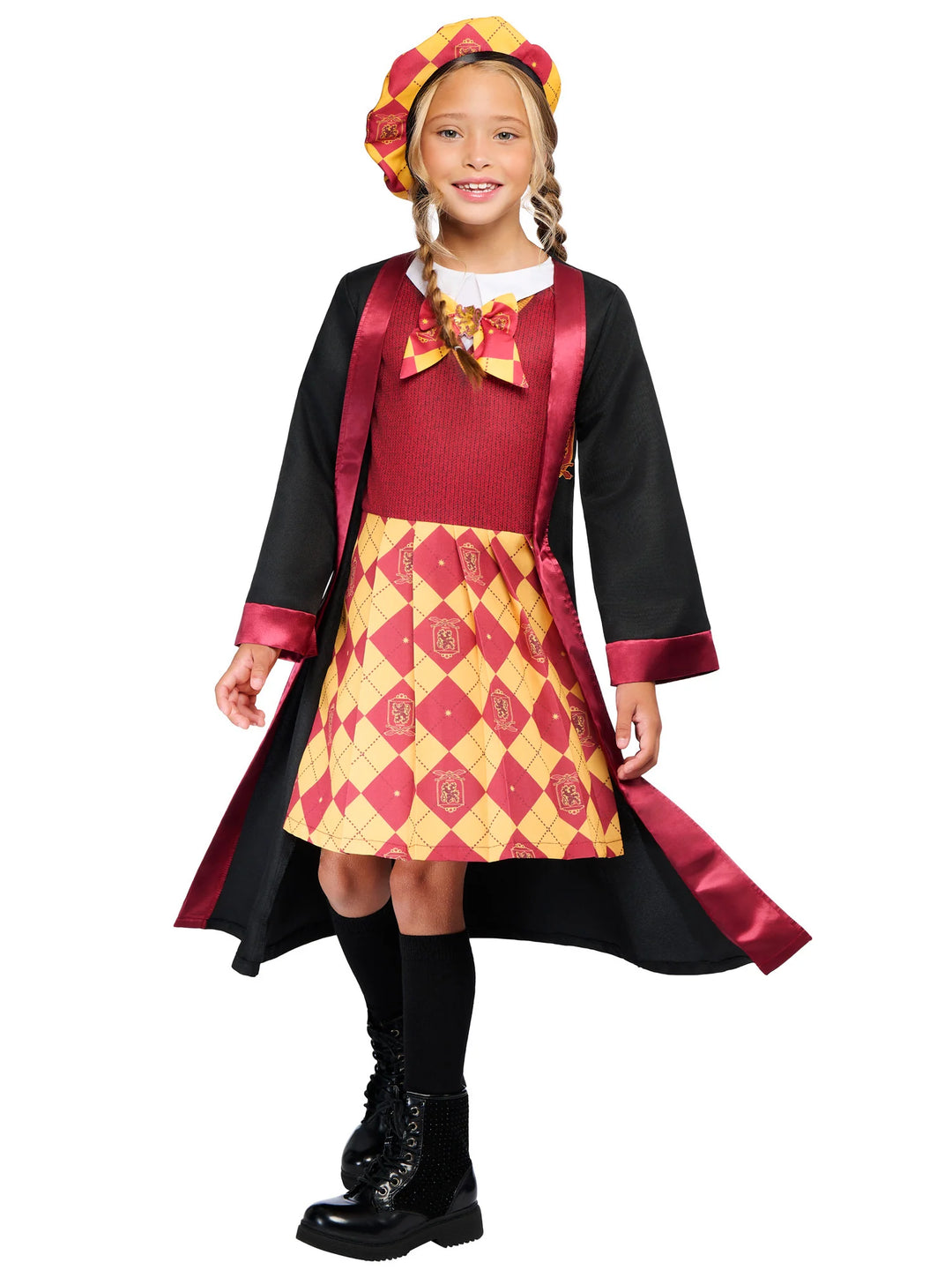 Gryffindor Robe Dress Hogwarts School Uniform Costume for Girls 1