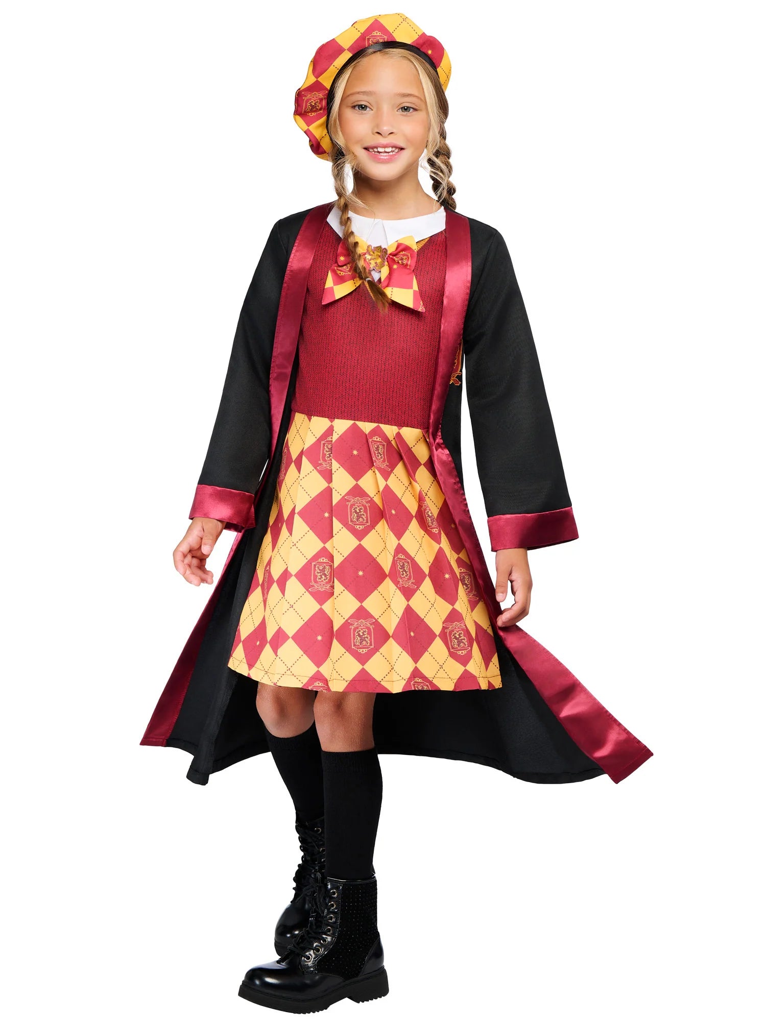 Gryffindor Robe Dress Hogwarts School Uniform Costume for Girls 1